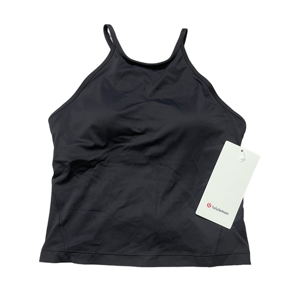 Lululemon Lightweight High-Neck Yoga Tank Black Size 6 NWT - Picture 3 of 5